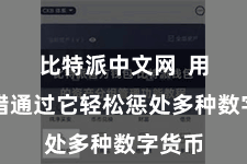 比特派中文网 用户不错通过它轻松惩处多种数字货币