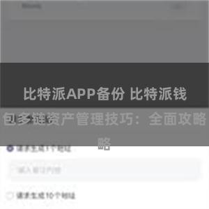 比特派APP备份 比特派钱包多链资产管理技巧：全面攻略