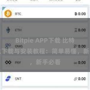 Bitpie APP下载 比特派钱包下载与安装教程：简单易懂，新手必看