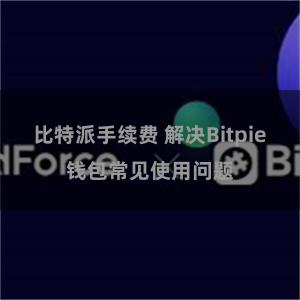 比特派手续费 解决Bitpie钱包常见使用问题