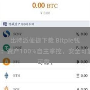 比特派便捷下载 Bitpie钱包：资产100%自主掌控，安全可靠。