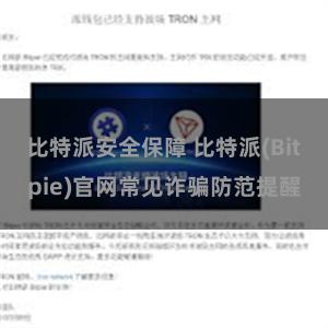 比特派安全保障 比特派(Bitpie)官网常见诈骗防范提醒