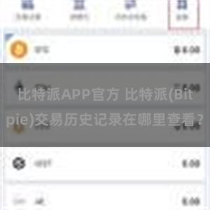 比特派APP官方 比特派(Bitpie)交易历史记录在哪里查看？