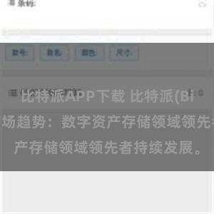 比特派APP下载 比特派(Bitpie)钱包市场趋势：数字资产存储领域领先者持续发展。