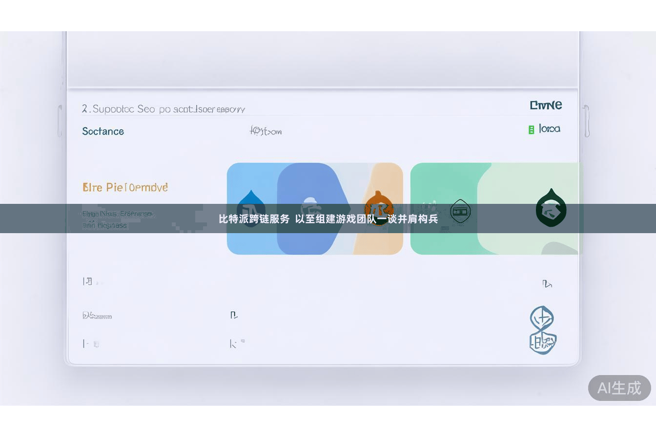 比特派跨链服务  以至组建游戏团队一谈并肩构兵