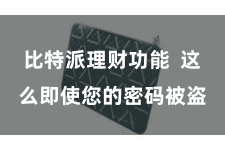 比特派理财功能  这么即使您的密码被盗