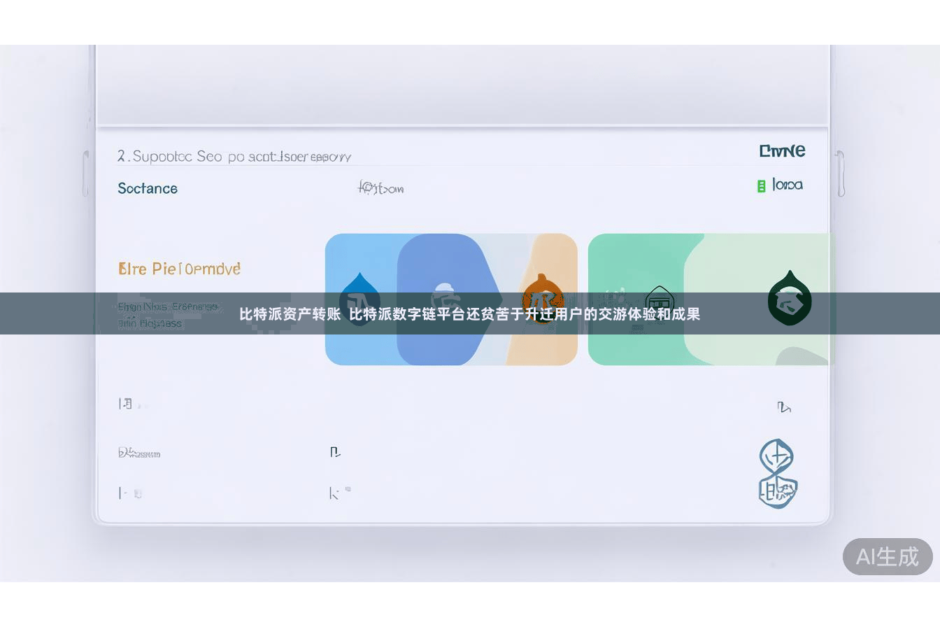 比特派资产转账  比特派数字链平台还贫苦于升迁用户的交游体验和成果